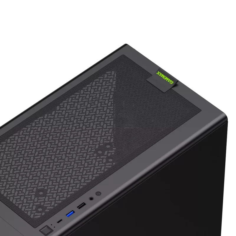 Gamemax behuizing | AERIS 330 MB | zwart | mini-tower | voeding niet inbegrepen