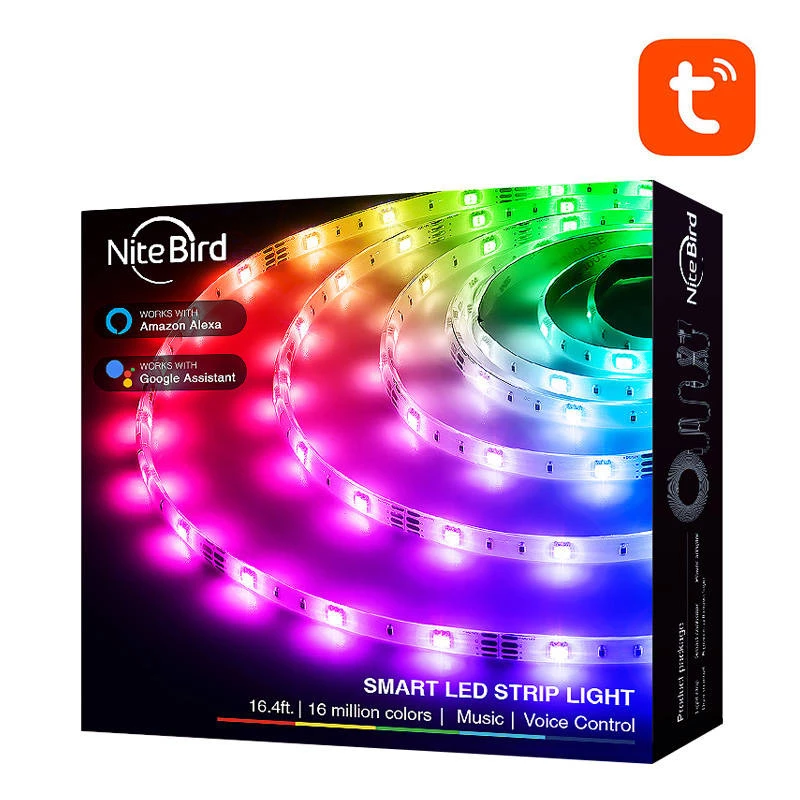 LED-lichtband NiteBird SL3 van gosund | nitebird — smart WiFi RGB, 2×5 m, Tuya
