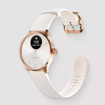 Hybride smartwatch Withings ScanWatch Light goud wit