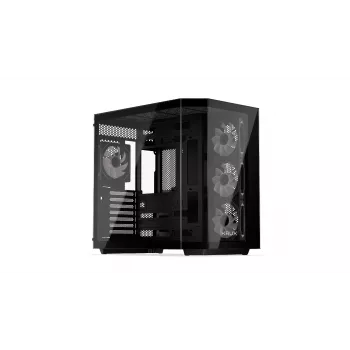 PC-tower kast KRUX Empero KRXD010, ATX, zwart – ondersteunt GPU's tot 420 mm, CPU-koeler tot 155 mm, 2x 3,5 inch + 3x 2,5 inch bays