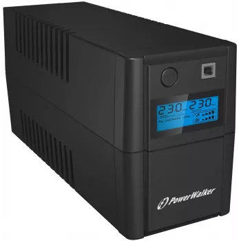 PowerWalker VI 850SE LCD/IEC UPS (uninterruptible power supply) Line-Interactive 0,85 kVA 480 W 4 stopcontacten