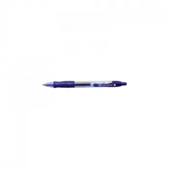 Balpen BIC 829158 — Clip-on intrekbaar, blauwe inkt, transparante schacht, 12-pack
