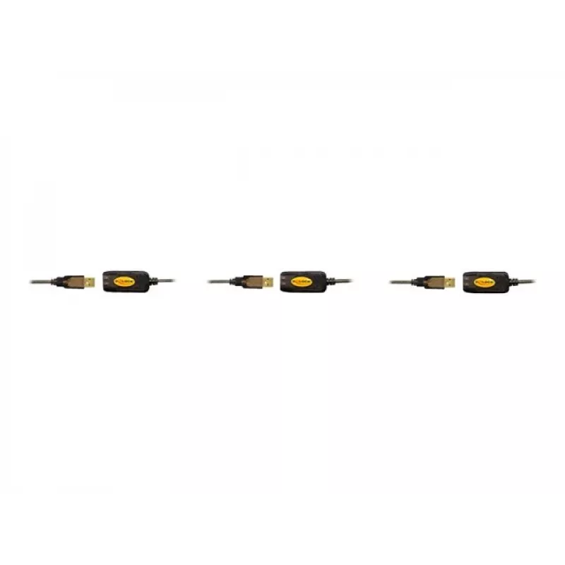 USB-kabel DeLOCK 82446 USB 2.0 10m zwart