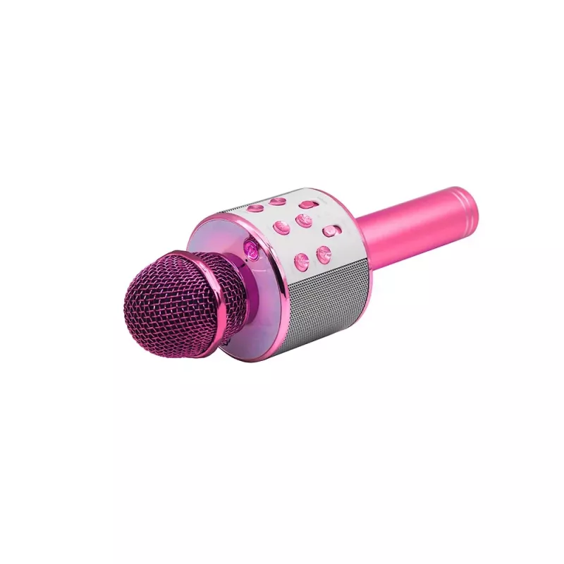 MANTA MIC11-PK microfoon roze — bedraad 3,5 mm jack, licht handapparaat