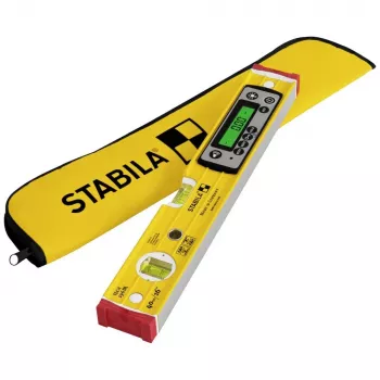 Waterpas STABILA TECH 196 DL 19830, digitaal 40 cm, nauwkeurigheid 0,5 mm/m, antislip, met tas