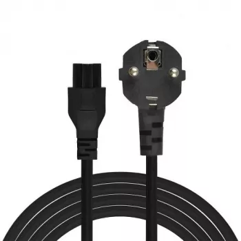 Stroomkabel Savio stroom IEC 60320 C5 CEE 7/7 3 m zwart C5-koppeling Type C