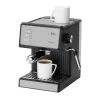 Jata JECA2525 espressomachine, 20 bar, 850 W, waterreservoir van 1,8 l, stoompijp, zwart / roestvrij staal