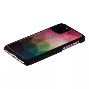 Beschermhoes voor smartphone iKins voor iPhone 11 Pro met waterbloemen-design, zwart