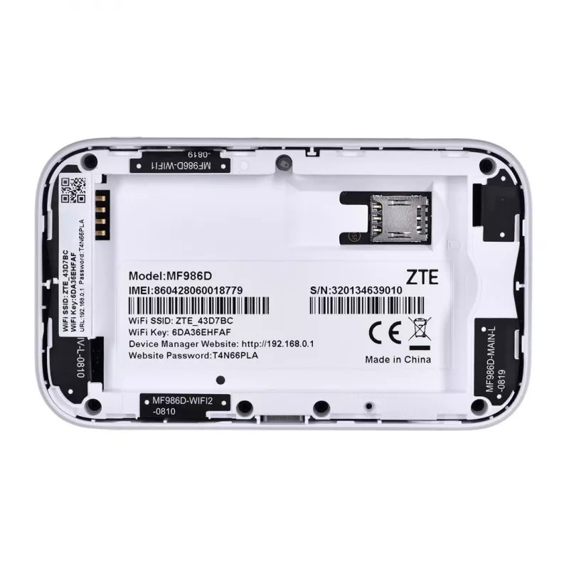Router ZTE MF986D 4G UFI LTE CAT12/13 1x USB Type-C, 1x SIM-slot 2x TS-9