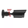 Dummy-buis camera CEE IR1800 B, gesimuleerde bewakingscamera met IR-LED's, zwart