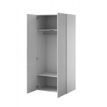 Kast cama meble PAFOS 2D 90x55,5x198,5 cm wit mat met 2 legplanken