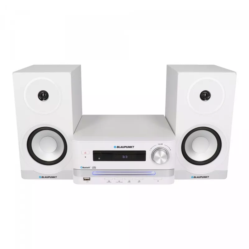 Home audio microsysteem BLAUPUNKT MS16BT 15 W, CD/USB/MP3, Bluetooth, FM RDS, wit