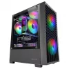 Tacens Mars MC-VORTEX mATX-behuizing, zwart, 3 x 120 mm FRGB-ventilatoren
