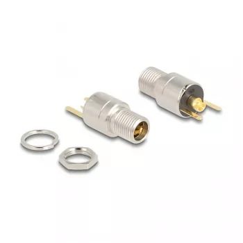 DeLOCK aansluiting DC 5,5 x 2,5 mm bus inbouwdoos soldeerversie 20 V 15 A