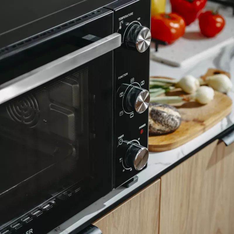 Elektrische compacte tafeloven Adler AD 6026 – 48 l inhoud, 1800 W, vrijstaand, mechanische timer