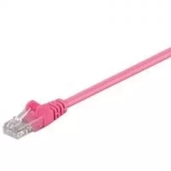 Wentronic Goobay CAT 5e-patchkabel, U/UTP, magenta, 3 m - CCA koper-mix (95232)