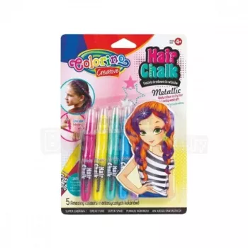 Colorino Creative Hair chalk Metallic 5 kleuren