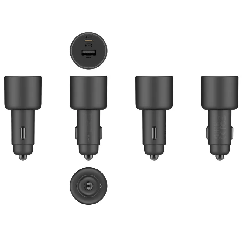 Xiaomi 43907 oplader voor mobiele apparaten universeel zwart sigarettenaansteker auto