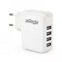 USB-oplader universeel wit/4-poorts EG-U4AC-02 GEMBIRD