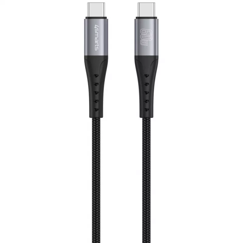USB-kabel 4smarts 541454 1,5 m USB-C zwart