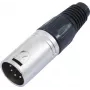 5-pins XLR-connector Omnitronic 30208420 — audioconnector (male/female) voor symmetrische signalen