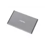 Externe HDD/SSD-behuizing NATEC Rhino GO — 2,5 inch SATA, 9,5 mm, USB 3.0, aluminium, grijs, tot 4 TB