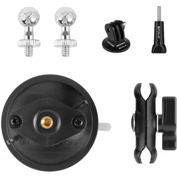 PULUZ Magic Arm statief-zuignaphouder (zwart)