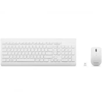 Lenovo GX30W75336 510 draadloze toetsenbord-en-muisset, 2,4 GHz nano-USB, wit