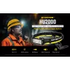 Hoofdlamp Nitecore HU2000, 10 LEDs, USB-oplaadbare lithium-ion-accu, aluminium+polycarbonaat, IP68 waterdicht