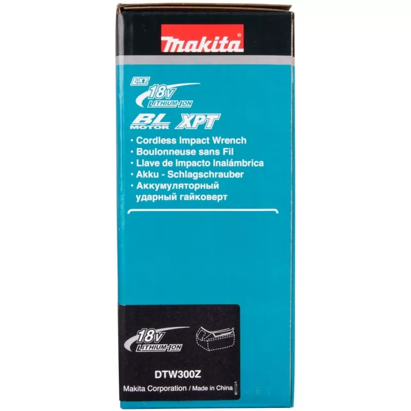 Makita DTW300Z Accu-slagmoersleutel/impactdriver 3200 tpm Zwart, Blauw