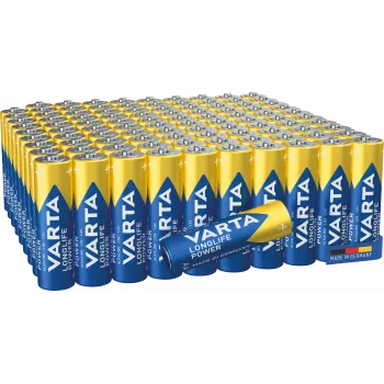 Batterij Varta Longlife Power LR06 (AA/Mignon) — 100 stuks