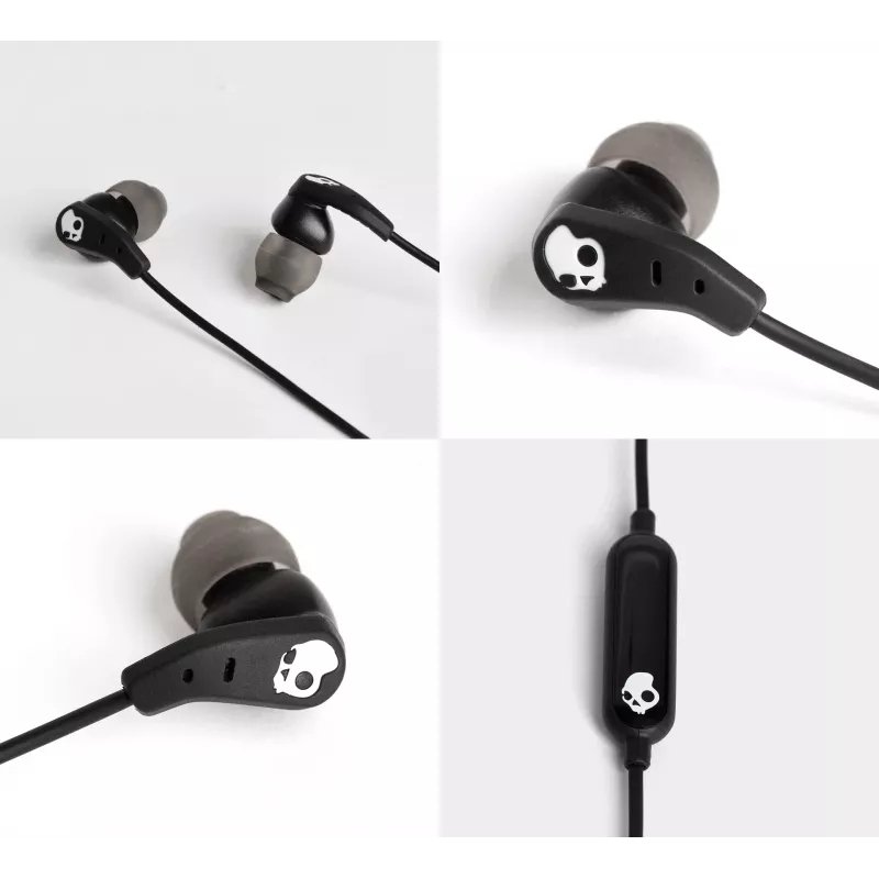Skullcandy | sport earbuds | set | in-ear | microfoon | ruisonderdrukking | zwart