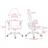 Deltaco DC130 gamingstoel soft woven mesh zwart (GAM-180)