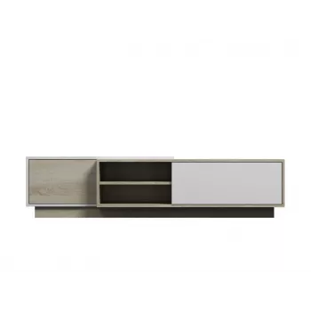 Cama TV-kast SIGMA1 180 Sonoma-eiken/wit glanzend