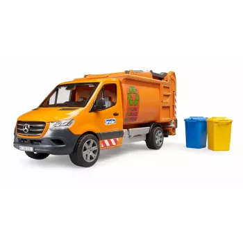 BRUDER modelvoertuig MB Sprinter vuilniswagen BR-02682, schaalgetrouwe speelgoedreplica