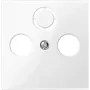 Wandplaat / schakelaarafdekking Merten 296719, witte thermoplast, enkelvoudig frame, 1 stuk