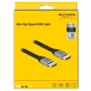Delock Ultra High Speed HDMI-kabel 48 Gbps 8K 60 Hz grijs 2 m gecertificeerd