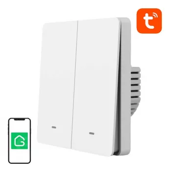 Slimme lichtschakelaar Gosund | nitebird SW9 WiFi Tuya afstandsbediening, enkelvoudige wip Wi‑Fi schakelaar