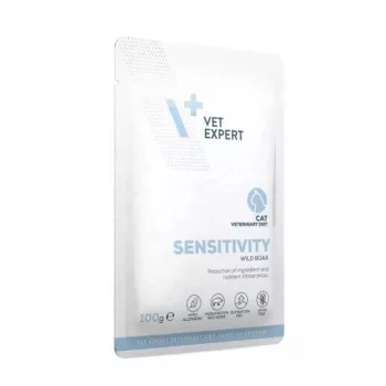 Natvoer voor katten VETEXPERT Veterinary Diet Sensitivity zak 100 g — wild zwijn, graanvrij, volwassen katten