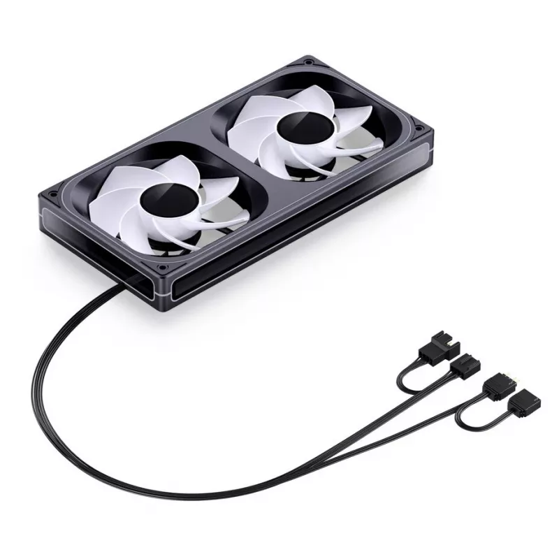 Jonsbo ZB-240BR 120mm Reverse Blade ARGB PWM 2-pack behuizingsventilatoren - zwart