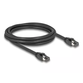 DeLOCK RJ45 netwerkkabel Cat.8.1 S/FTP 2m 40Gbps zwart