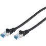 Patchkabel CAT6a S/FTP RJ45, 1 m, zwart, No name
