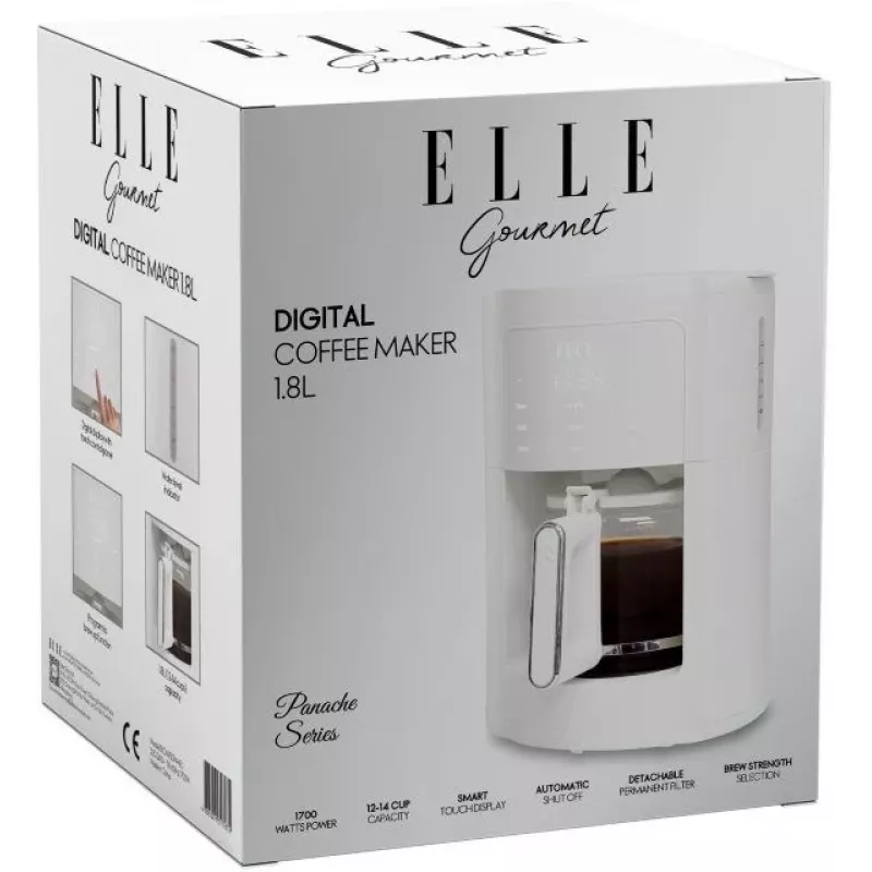 Pour-over koffiezetapparaat Elle EKCMP301WHEU 1,8 l witte filterkoffiezetapparaat