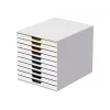 Opbergbox Durable VARICOLOR Mix 10 kunststof veelkleurig wit 763027