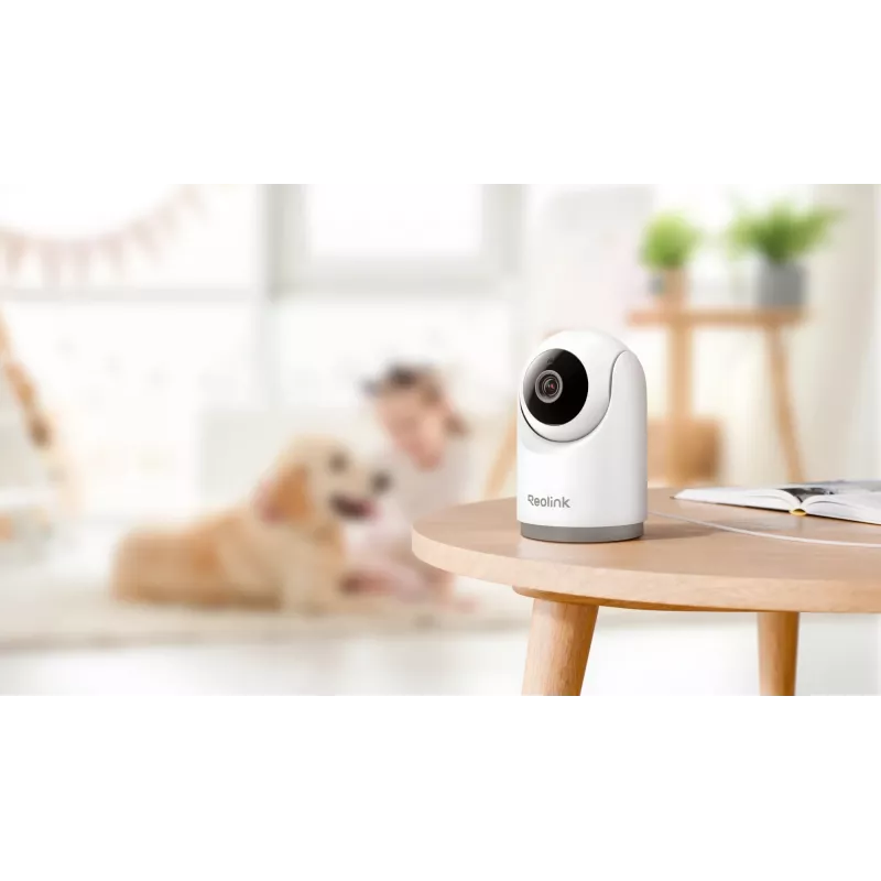 IP-beveiligingscamera Reolink E331 — turret voor binnen, 2880×1616, 4 mm lens, 87,5° horizontaal, wlan, plafond-/tafelmontage