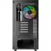 Montech XR midi-tower, gehard glas – zwart