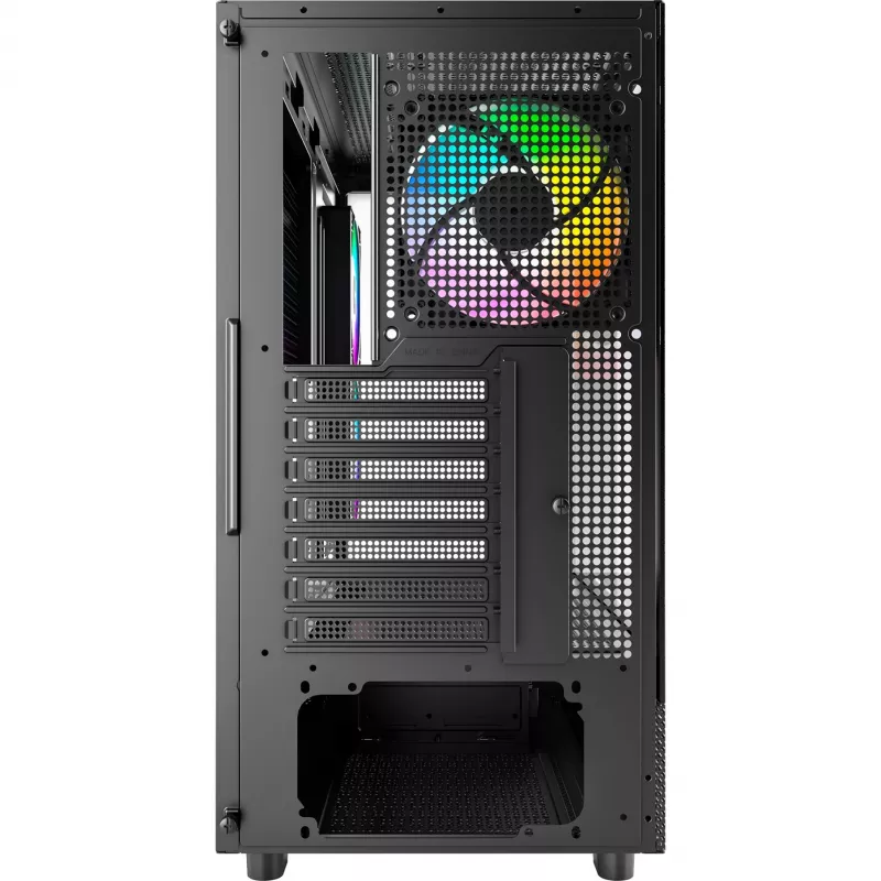 Montech XR midi-tower, gehard glas – zwart