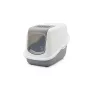 SAVIC Nestor wit-grijs - kattenbak met kap - 56x39x38,5 cm - 1 stuk