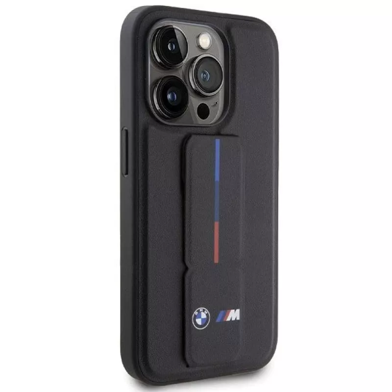 BMW | BMHCP15X22GSLK | Backcover | Apple | iPhone 15 Pro Max | TPU, PC, Eco-leer | zwart