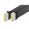 DIGITUS CAT6A S/FTP patchkabel, 1 m, zwart, 10 stuks